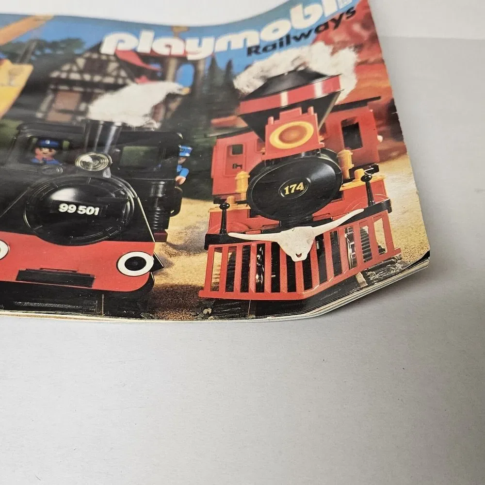 Vintage 1987 Playmobil Railways Consumer‎ Catalog Brochure Germany HTF